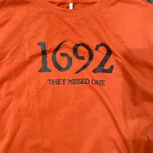 '1692 They Missed One' Witch Graphic Sweatshirt in Orange, Size L​ thumbnail 2