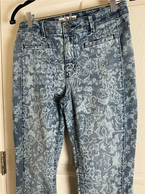 Free People We The Free Dream Lover Printed Flare Jeans – Size 29 thumbnail 4