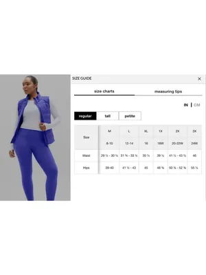 New Athleta 2X Plus Rainier Leggings Borealis Blue/Purple thumbnail 7