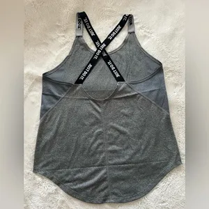 Nike Women’s Gray Dri-Fit Elastika Athletic Workout Fitness Gym Tank Sport M thumbnail 8
