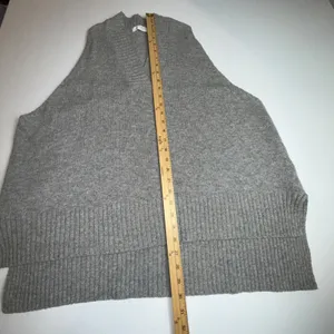 Storets Lyla Oversized Knit Vest Gray Women S/M Made In‎ Korea thumbnail 3