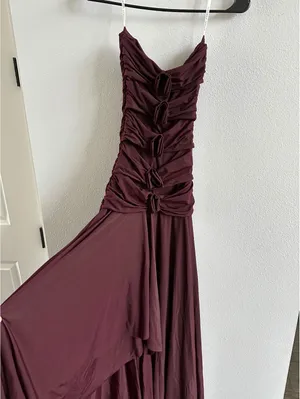 Maygel Coronel Andi Dress Size S/M Vino NEW thumbnail 4