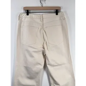 NWT J.CREW Womens Jeans Beige Denim Mid Rise Relaxed 84 Kickout Crop Size 30 thumbnail 9