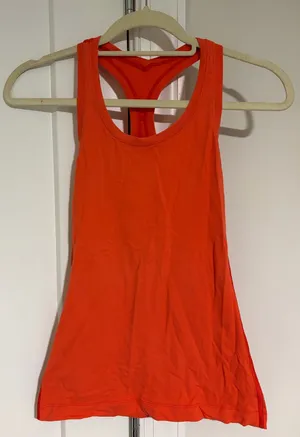 Orange Lululemon Racerback Tank thumbnail 1