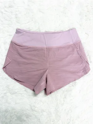 Athleta Run With It Textured 3.5” Running Shorts Pink Size XS Lined thumbnail 4