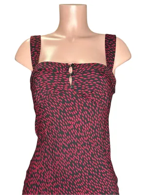 REFORMATION Tancy Midi Dress, French Kiss Black/Red, 0 (US) thumbnail 8