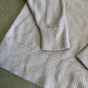 Aerie Light Pink Ribbed Knit Pullover Sweater thumbnail 2