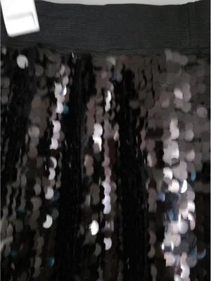 Pink Rose Black Sequin Skater‎ Skirt thumbnail 5