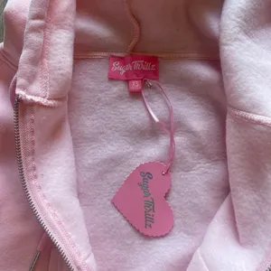 Dollskill Sugar Thrillz cut out heart sleeve baby pink crop hoodie sweater XS NEW thumbnail 5