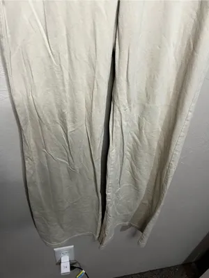 Talentless French Terry Bone Cream Wide Leg Lounge Sweatpants thumbnail 4