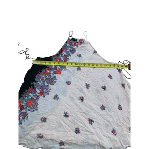 Intimately Free People Floral Halter‎ Top XS Black Pink Boho Trapeze Flowy thumbnail 6