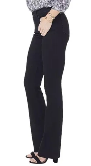 NWT NYDJ Barbara Tummy-Control Bootcut Jeans Black Denim Women's Size 2 NEW thumbnail 7