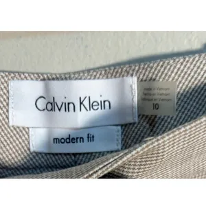 Calvin Klein Modern Fit Tan Plaid Dress Pants Womens 10‎ NWT Business Slacks thumbnail 3
