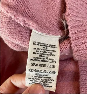 Free People Take Me Places Pink Oversized V-Neck Sweater Extra Small thumbnail 12