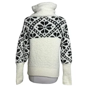Anthropologie Pilcro Maia Cropped‎ Quarter-Zip Pull Over Sweater Sz S cozy thumbnail 7