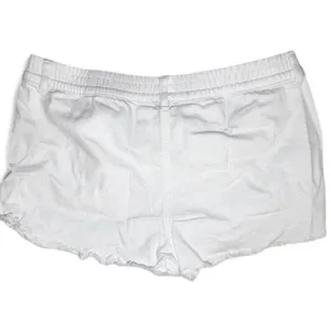 Aerie Pull On Elastic Waist Distressed Cut Off White Denim Shorts Medium 3 Inch thumbnail 2