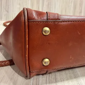 Patricia Nash Cameley Tote Italian Leather Heritage‎ Tan Braided Handle Bag thumbnail 13