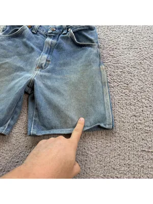 Vintage USA Made Wrangler Denim Jean Shorts Womens 25 High Rise Light Wash Mom thumbnail 7