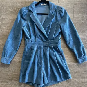 Corduroy Romper, Blue thumbnail 4