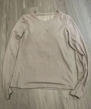 Klassy Network Light Blush Ribbed Long Sleeve Top thumbnail 1