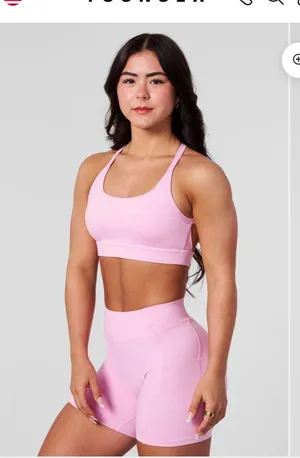 young la pink workout set thumbnail 1
