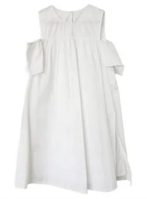 Zara white babydoll coquette romper summer coastal nautical classic fresh medium thumbnail 1