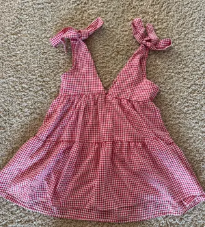Checkered dress Red Size L thumbnail 1