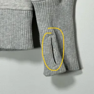 Athleta Womens Gray Cowl Neck Pullover Sweatshirt‎ Thumbholes Size S 8537 thumbnail 9