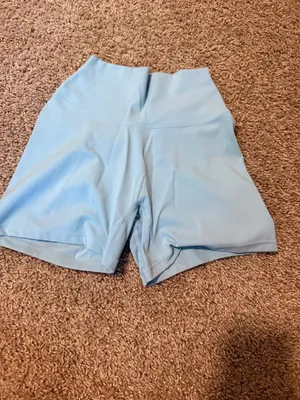blue biker shorts thumbnail 2