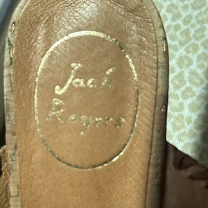 Jack Rogers Cork Wedge Leather Sandals size 8 thumbnail 2