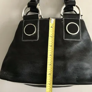 MAXX NEW YORK Medium Black Leather Handle Bag thumbnail 6