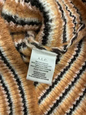 ALC Women’s Rebekah Wool Blend Striped Knit Cardigan Size S thumbnail 6