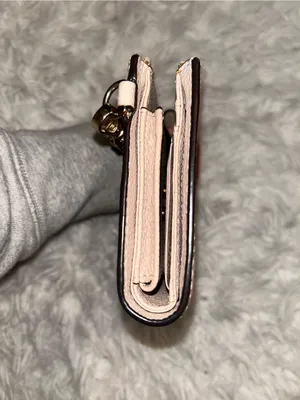 Michael Kors pebbled leather wristlet wallet pinkish tan with gold-tone hardware thumbnail 5
