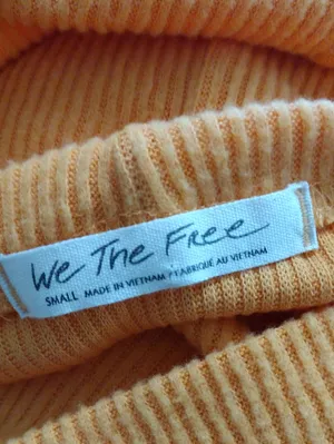 We The Free Off-the-Shoulder Ribbed Sweater Top thumbnail 3