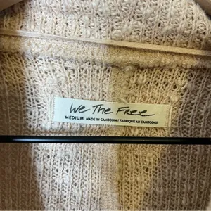 Free People We The Free Tommy Turtleneck Textured Sweater Toasted Almond Beige M thumbnail 9