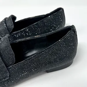 NEW Steve Madden Riski Black Rhinestone Studded Loafers, NEW, Size 6, MSRP $99 thumbnail 3