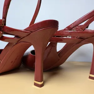 Kenneth Cole Burgundy Slingback Heels thumbnail 3