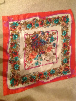 Vintage Floral Scarf- Perfect For Draping thumbnail 9