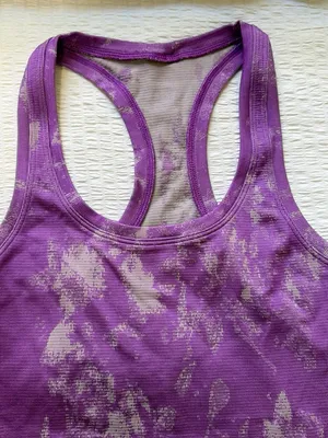 Lululemon Swiftly Tech Racerback Tank Top - Purple Tie Dye / Floral thumbnail 2