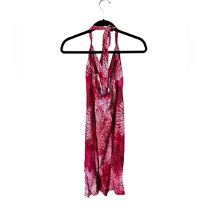 Hilo Hattie Coral Dress with Tie Back Coral Print Coral L thumbnail 3