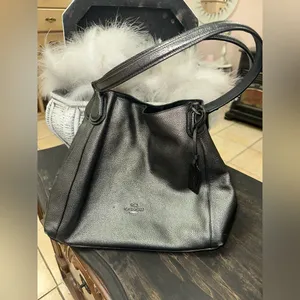 Coach Edie Shoulder Bag 28 Metallic Pebble Leather thumbnail 2
