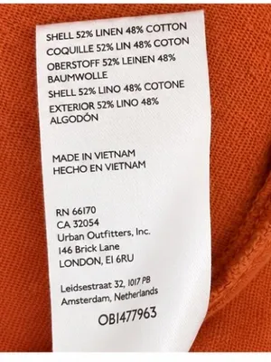 Pilcro by Anthropologie Linen Cotton Ruched Sleeve Henley Top Burnt Orange Med thumbnail 5