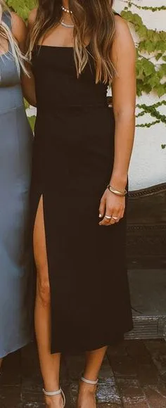 Show Me Your Mumu Eden Dress in Black Stretch M thumbnail 1