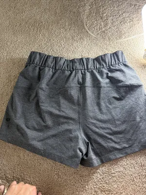 lululemon athletica Heathered Gray Athletic Drawstring Shorts thumbnail 5