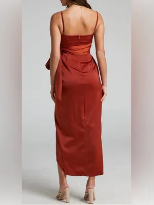 NWT SHOWPO how will I know‎ dress copper sz 6 thumbnail 2