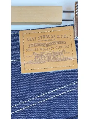 Levi’s Premium Baggy Dad Barrel Jeans Women 25x32 Dark Wash NWT 100% Cotton thumbnail 13