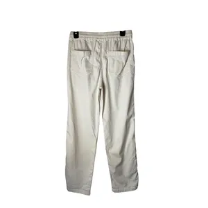 Faherty Arlie Day Pants Women‎ XS Ivory Organic Cotton Linen Drawstring Coastal thumbnail 3