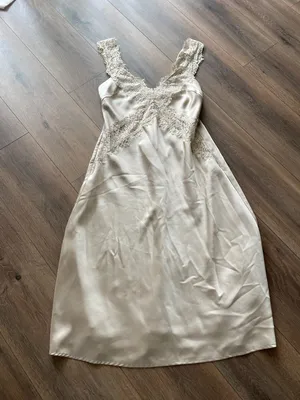 Hansen and Gretel Lucille Slip Dress In Champagne- size Large thumbnail 5