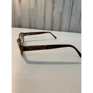 Bebe Eyeglasses Frames Womens Brown Tortoise Cat Eye thumbnail 2
