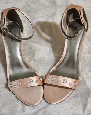 Worthington Satin pink embellished heels thumbnail 1